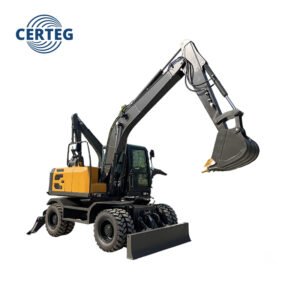 CERTEG CT120W 12 Ton Mobile Excavator | Powerful Wheel Digger